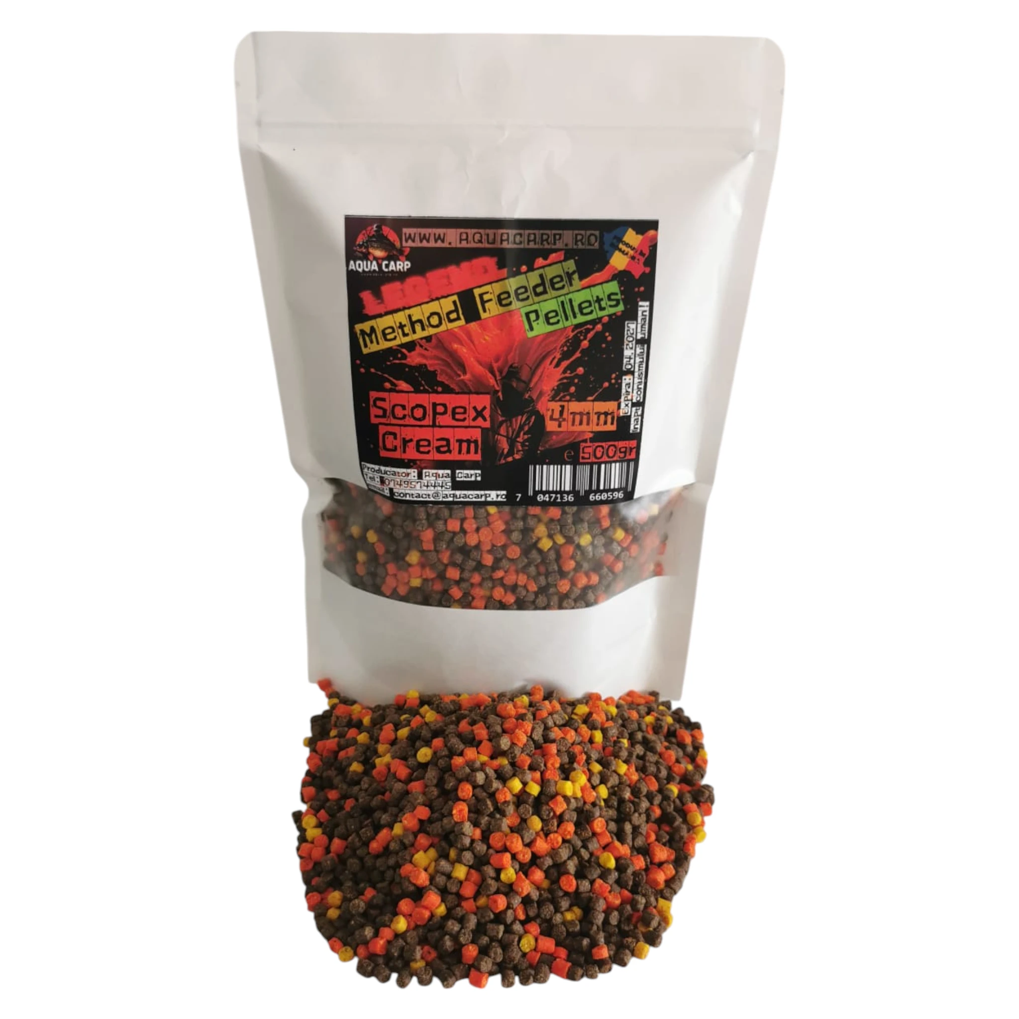 Pelete-AquaCarp-Legend-Method-Feeder-4mm-Scopex-Cream-500gr.webp