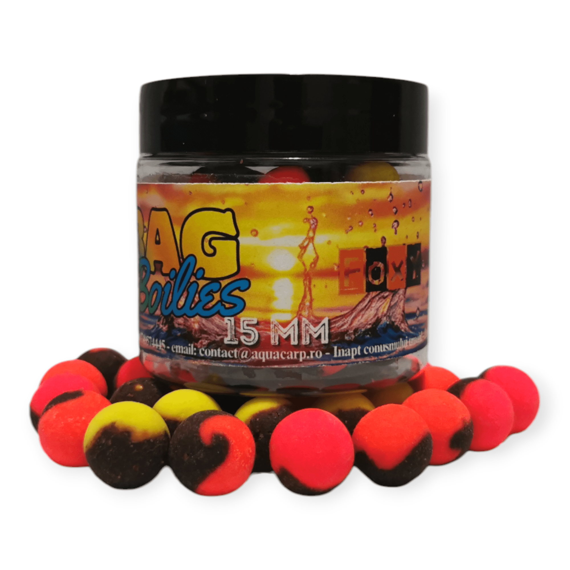 BAG Boilies AquaCarp 15MM FoxY Mix 50gr