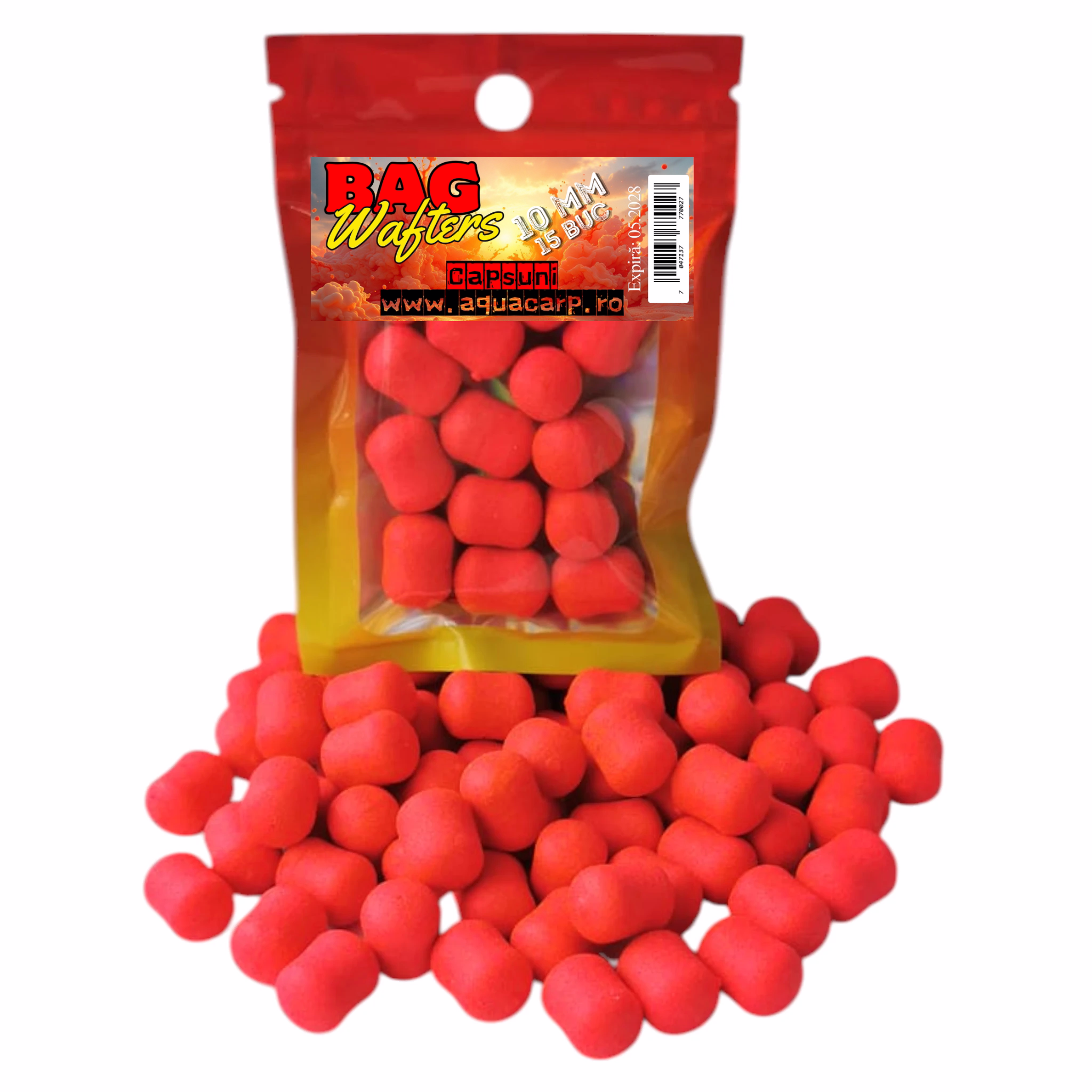 BAG Wafters 10mm Capsuni 15 buc.