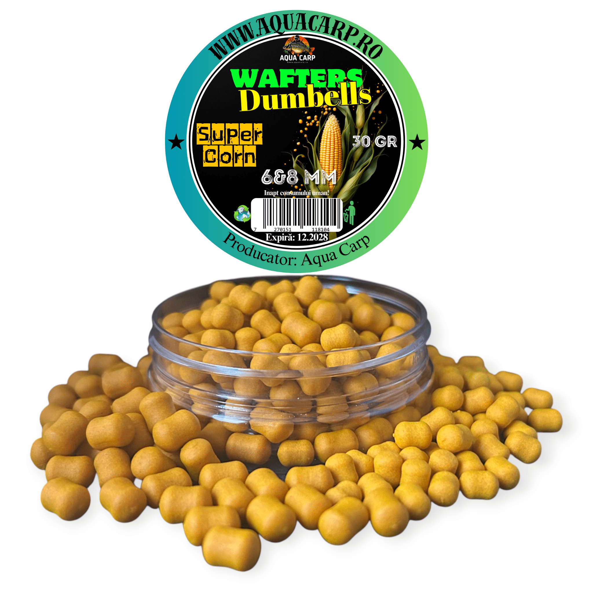 Dumbells Wafters 6&8mm Aroma Super Corn 30gr