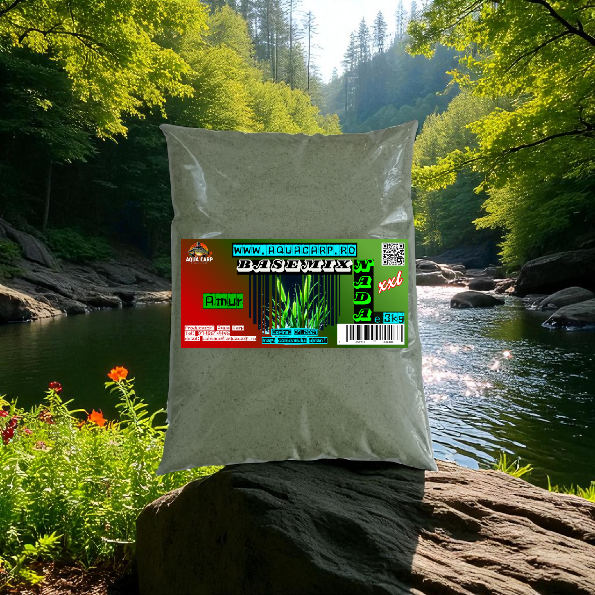 Groundbait BaseMix AquaCarp Amur 3kg