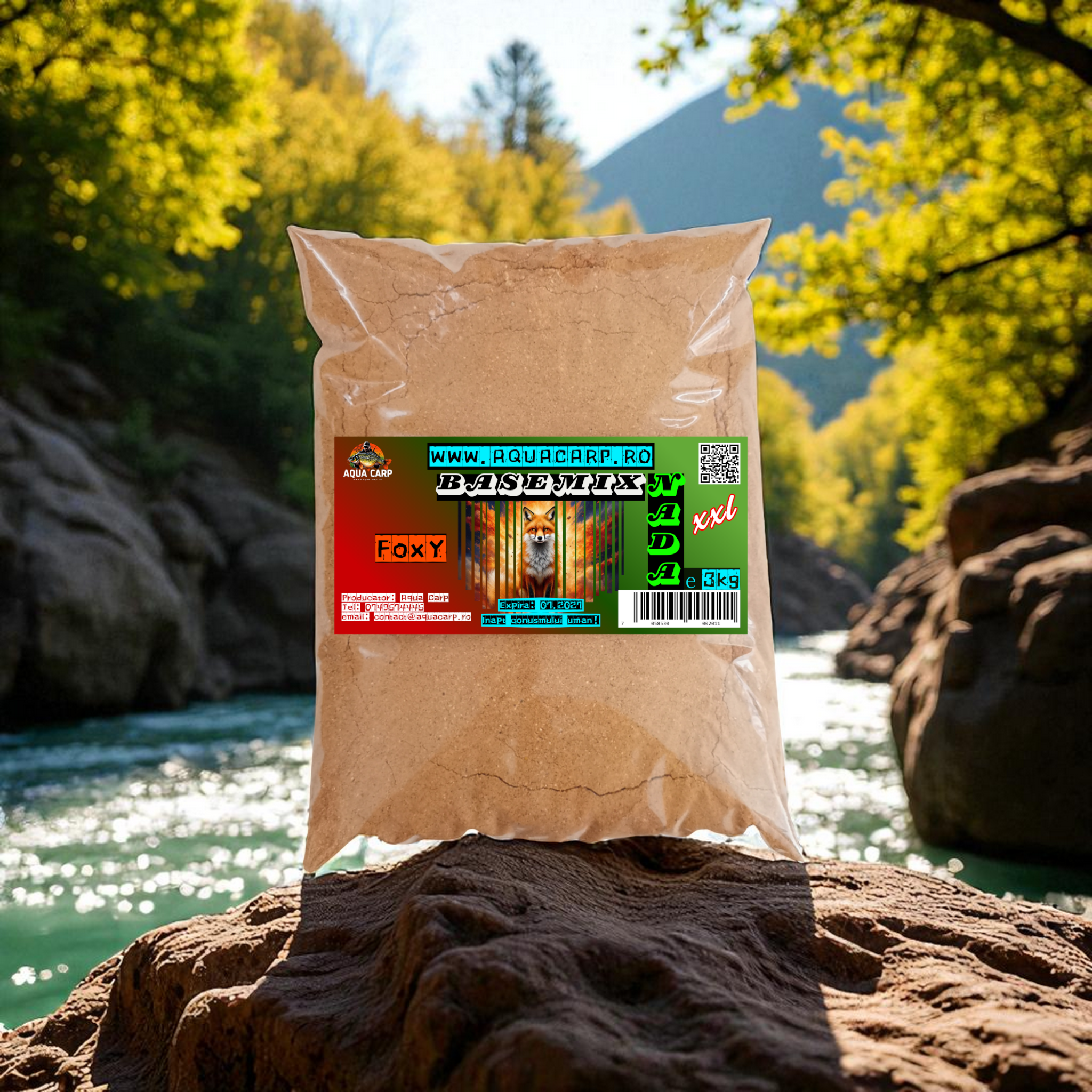 Groundbait BaseMix AquaCarp Foxy 3kg