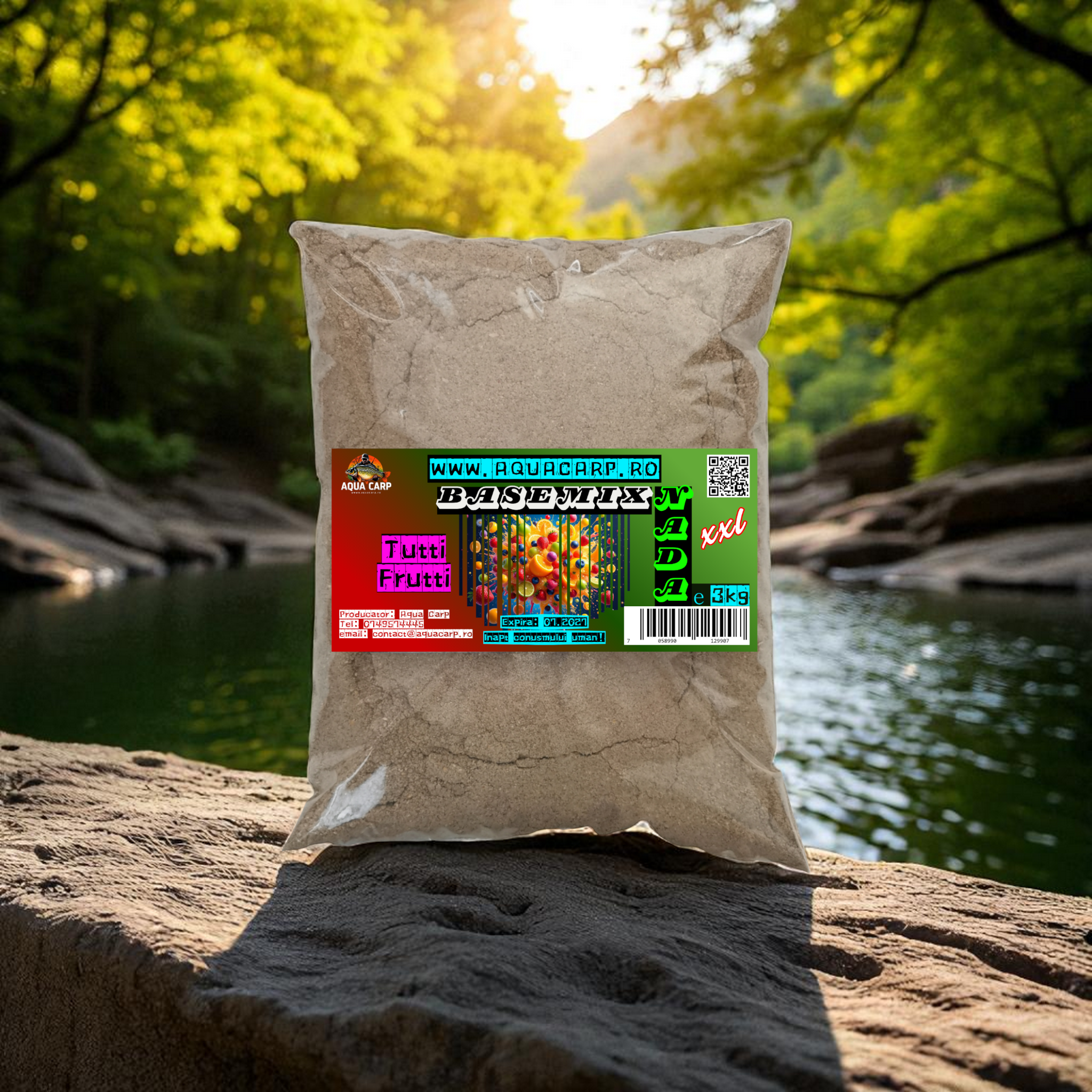 Groundbait BaseMix AquaCarp Tutti Frutti 3kg