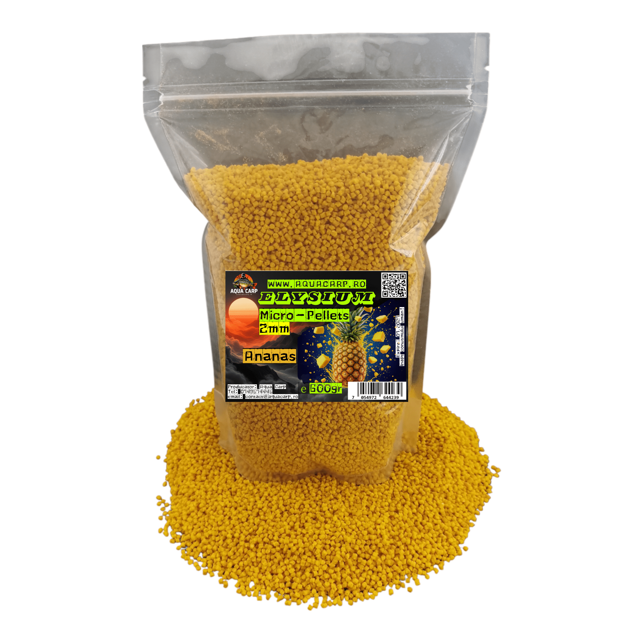 Micropeleti AquaCarp Elysium 2mm Ananas 600gr