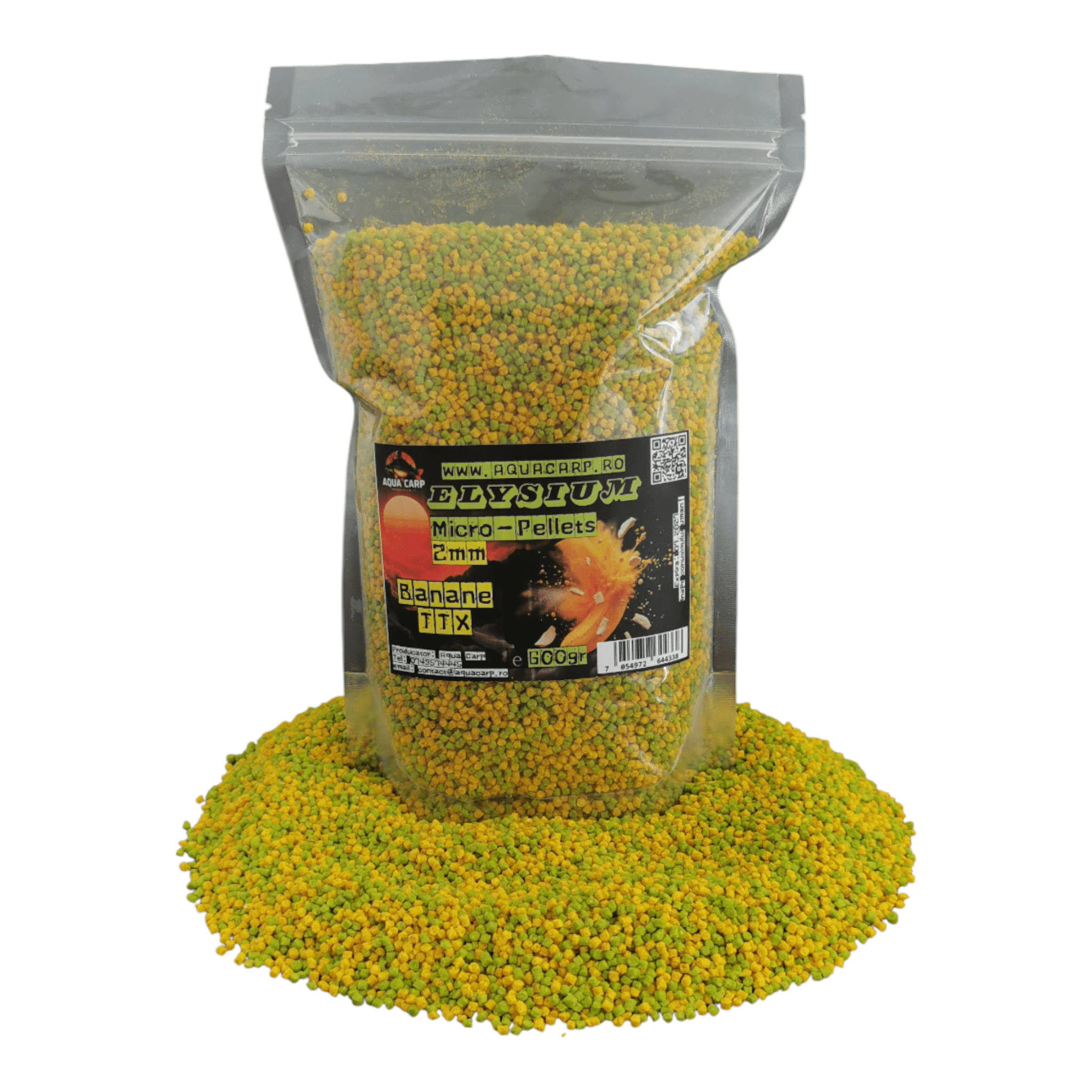 Micropeleti AquaCarp Elysium 2mm Banane & TTX 600gr