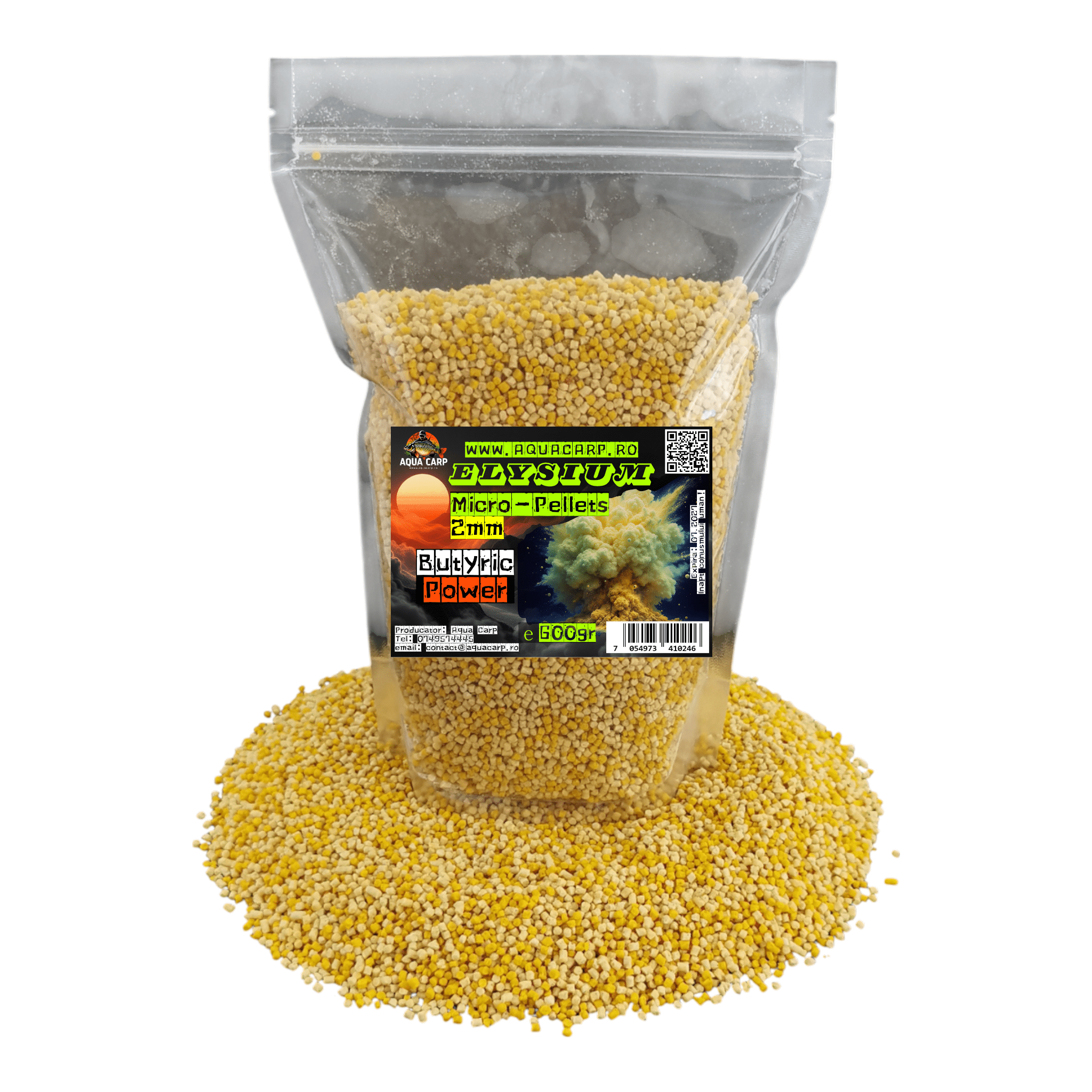 Micropeleti AquaCarp Elysium 2mm Butyric Power 600gr