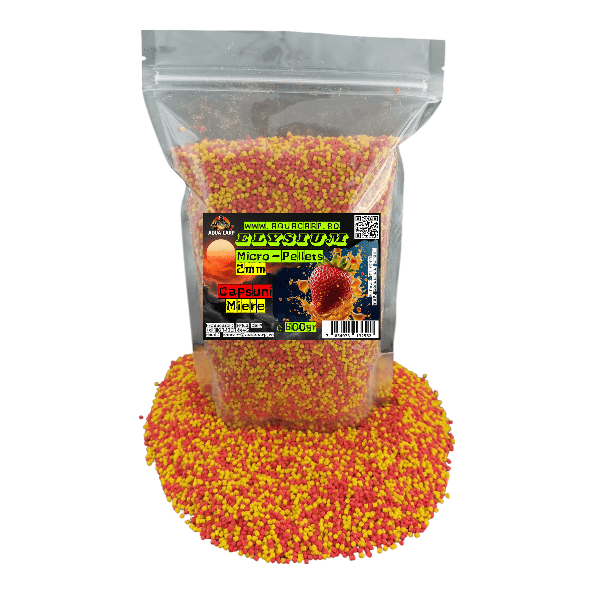 Micropeleti AquaCarp Elysium 2mm Capsuni & Miere 600gr