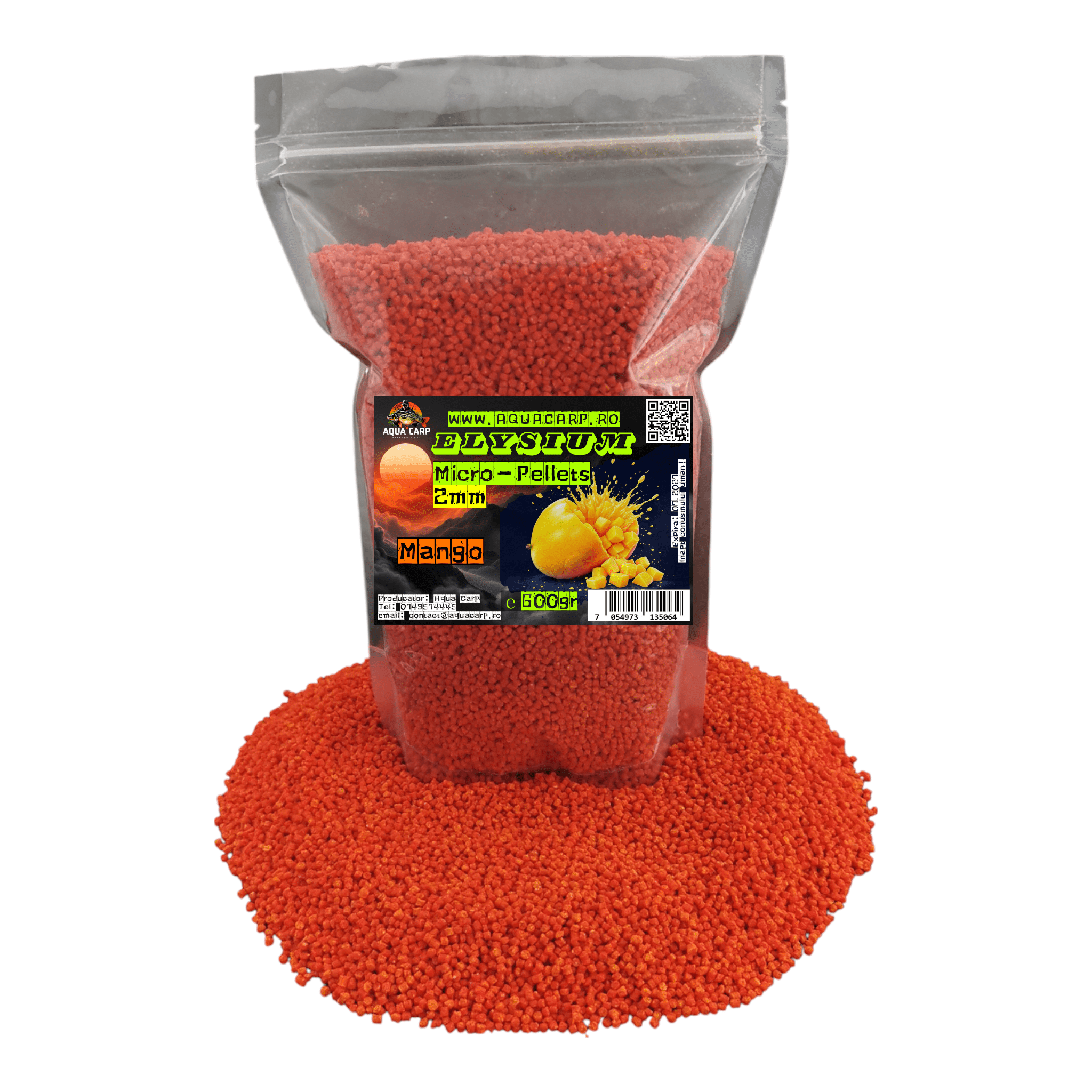 Micropeleti AquaCarp Elysium 2mm Mango 600gr