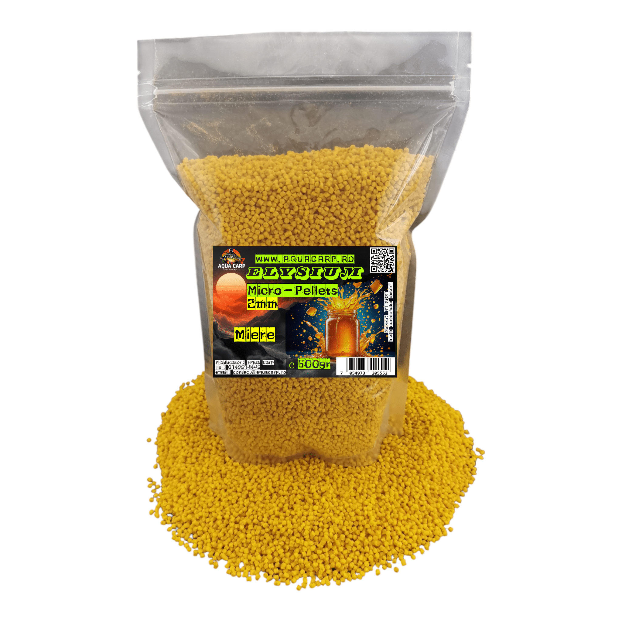 Micropeleti AquaCarp Elysium 2mm Miere 600gr