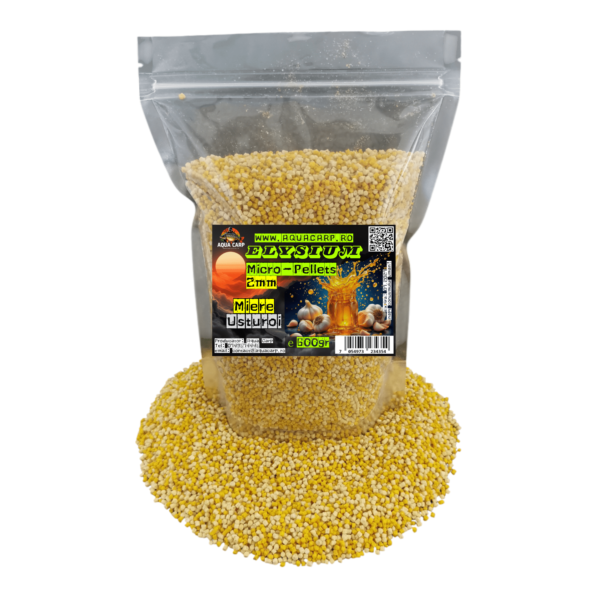 Micropeleti AquaCarp Elysium 2mm Miere & Usturoi 600gr