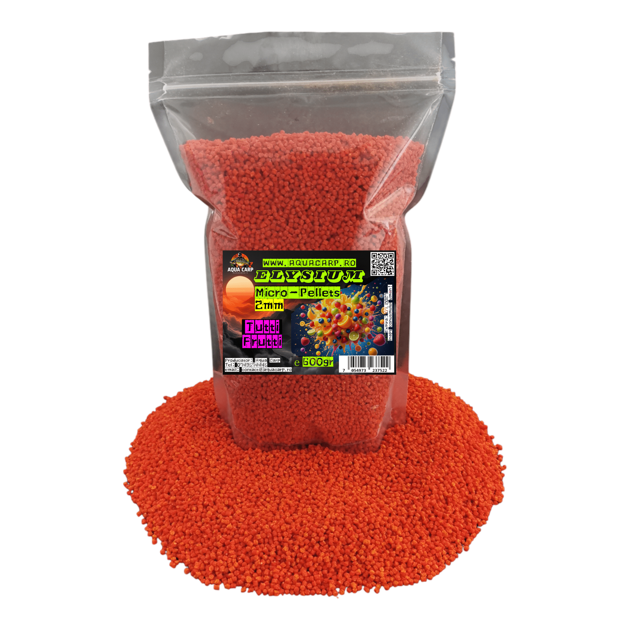 Micropeleti AquaCarp Elysium 2mm Tutti Frutti 600gr