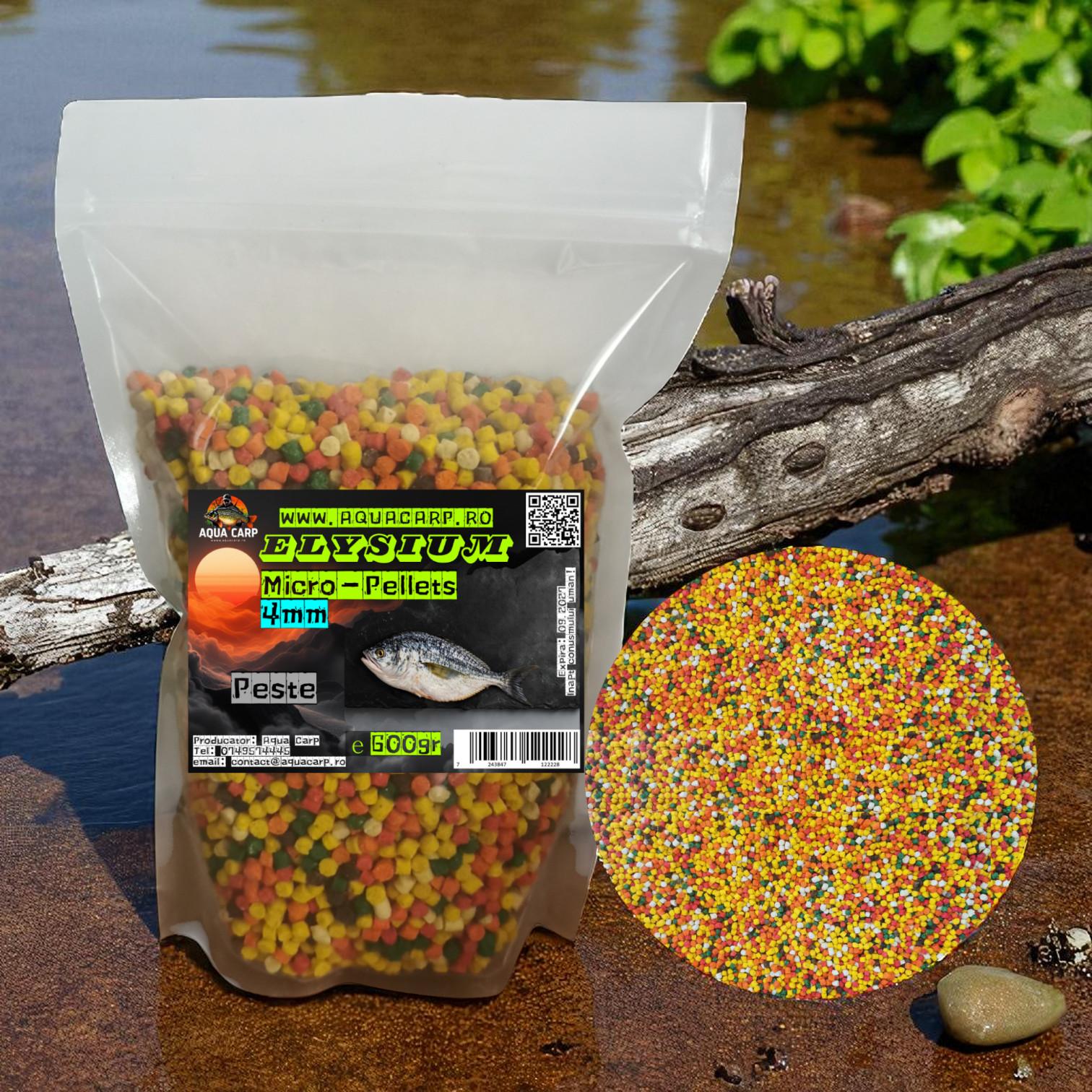 Micropeleti AquaCarp Elysium 4mm Fish Mix 600gr