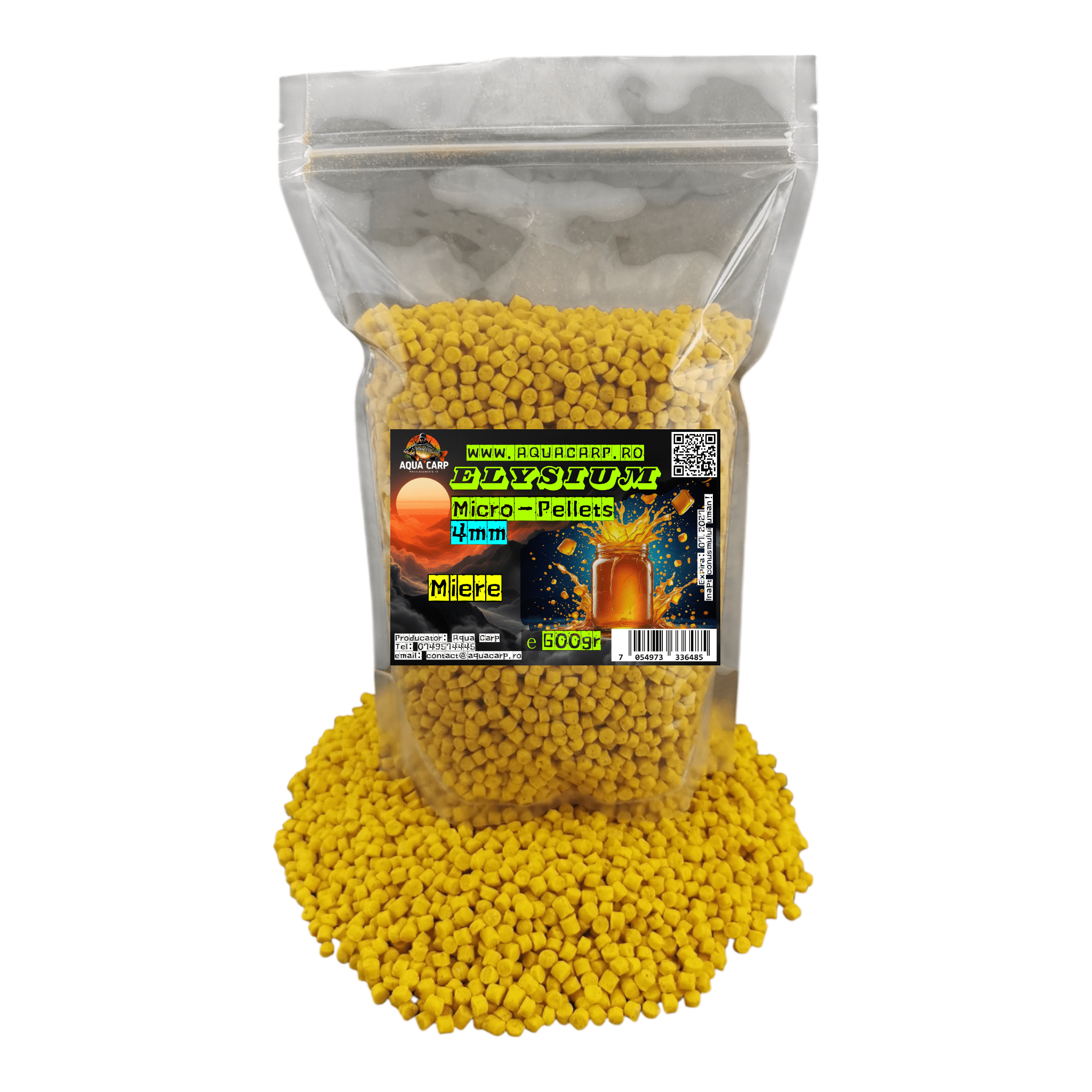 Micropeleti AquaCarp Elysium 4mm Miere 600gr