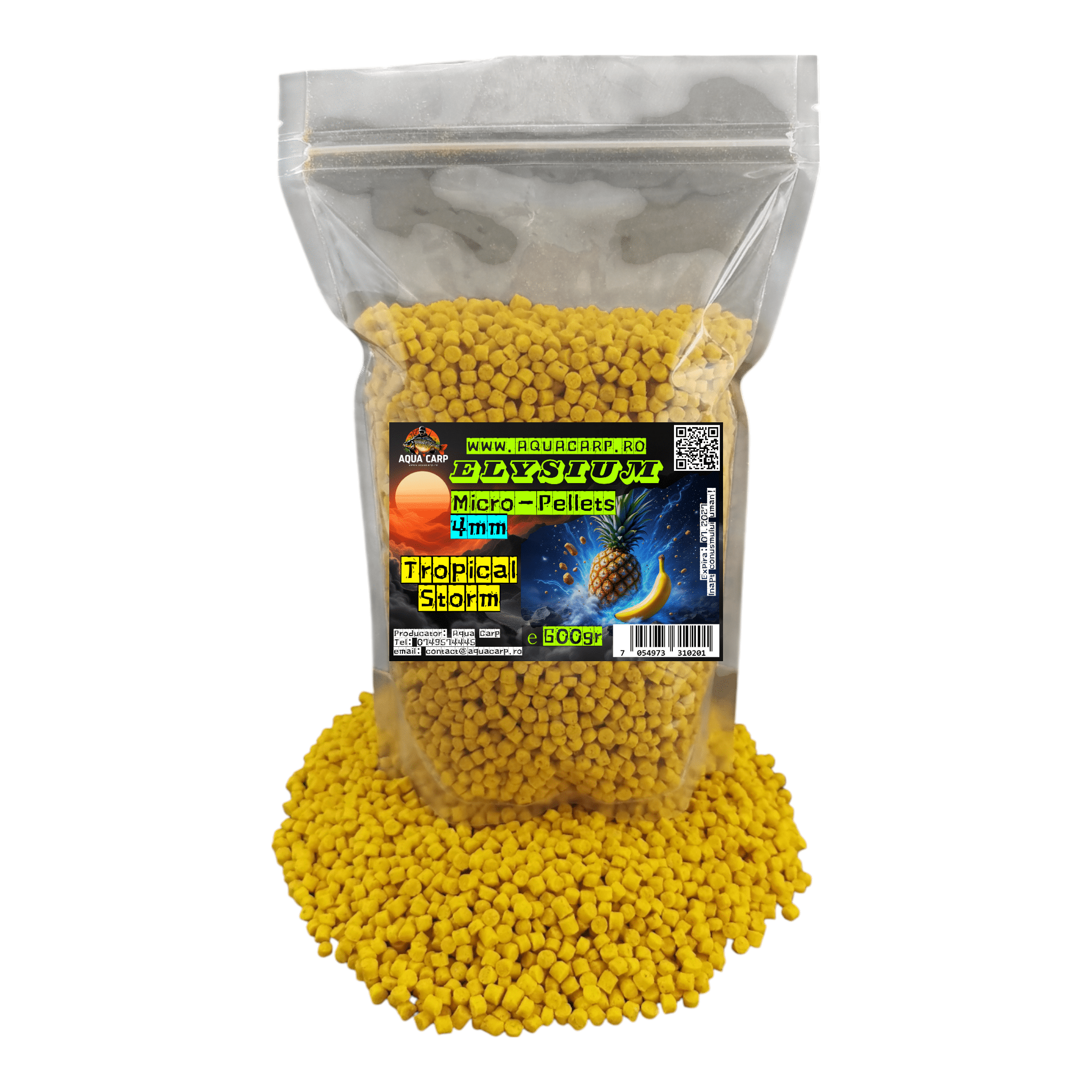 Micropeleti AquaCarp Elysium 4mm Tropical Storm 600gr