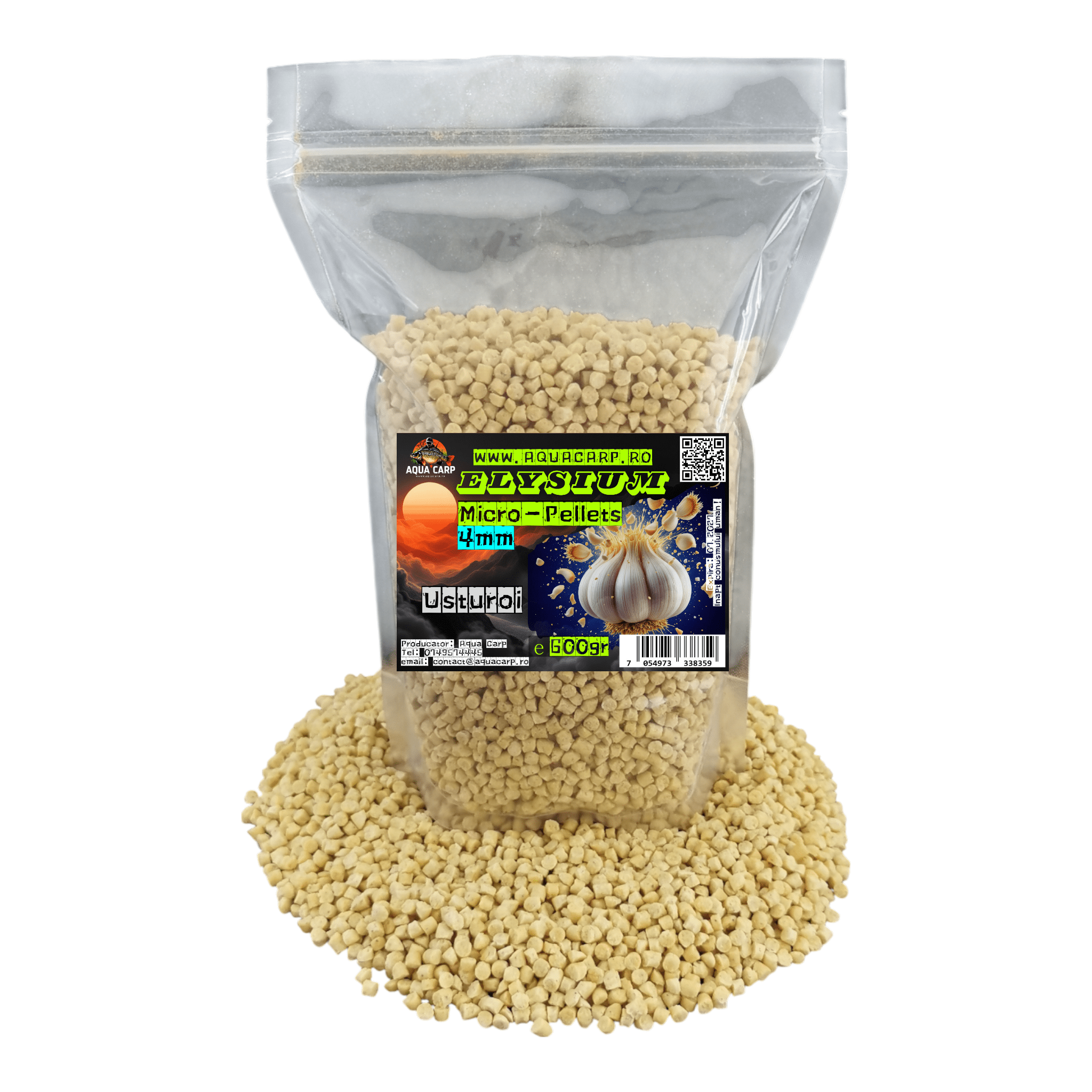 Micropeleti AquaCarp Elysium 4mm Usturoi 600gr