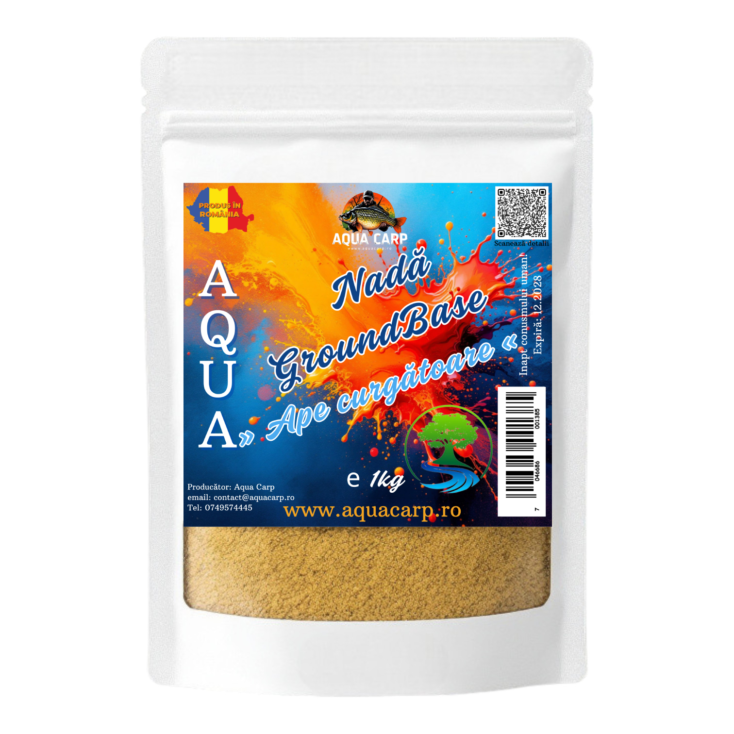 Nadă Aqua GroundBase Ape curgătoare 1kg