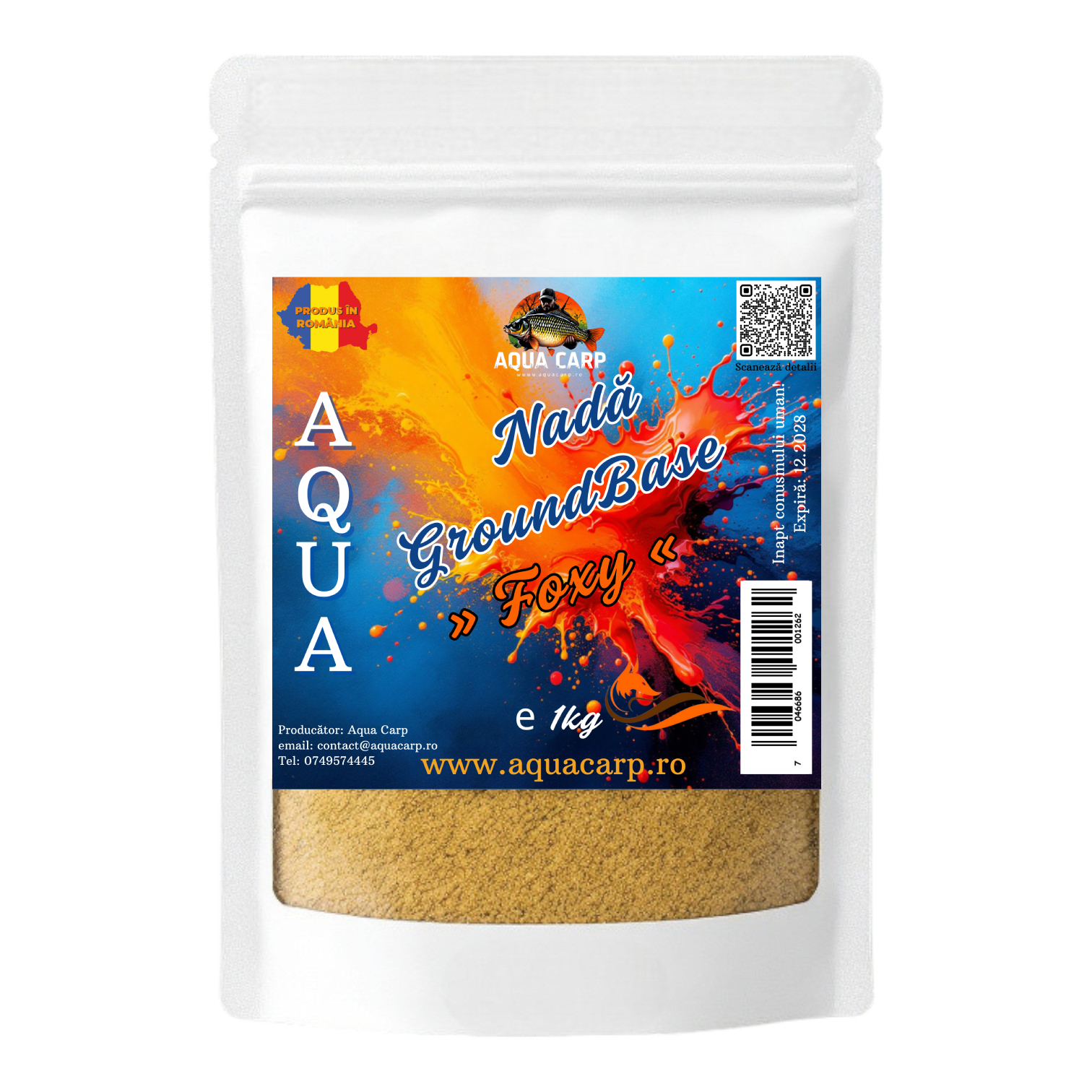 Nadă Aqua GroundBase Foxy 1kg