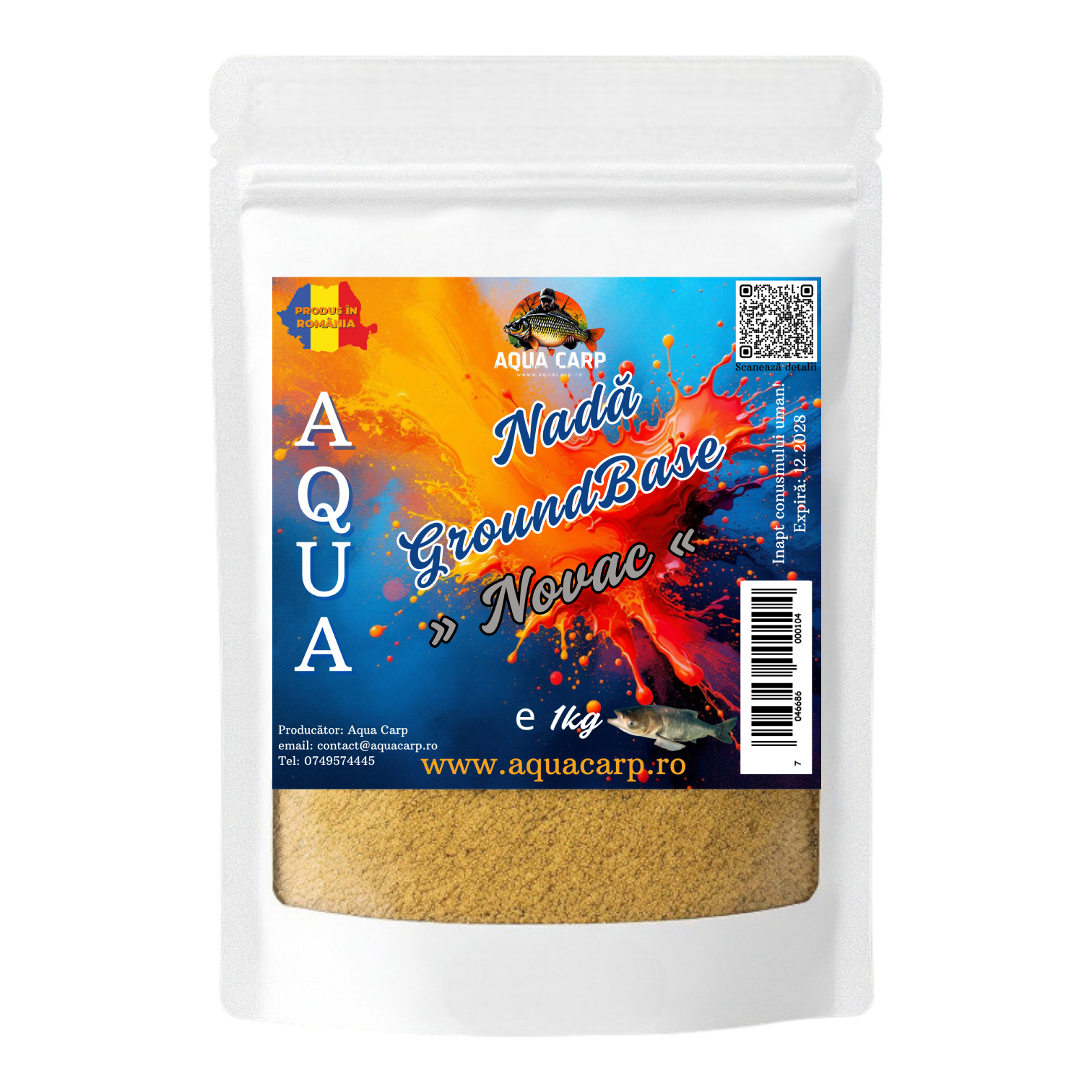 Nadă Aqua GroundBase Novac 1kg