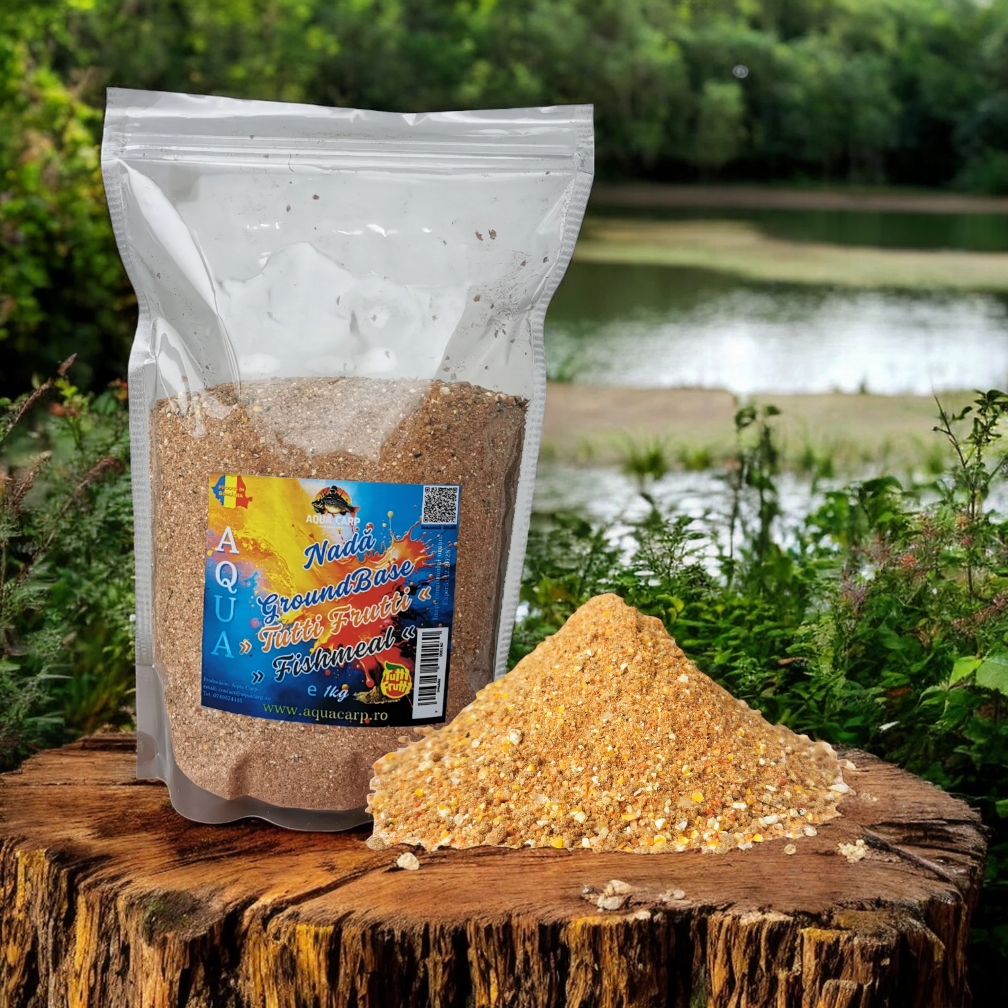 Nadă Aqua GroundBase Tutti Frutti & FishMeal 1kg