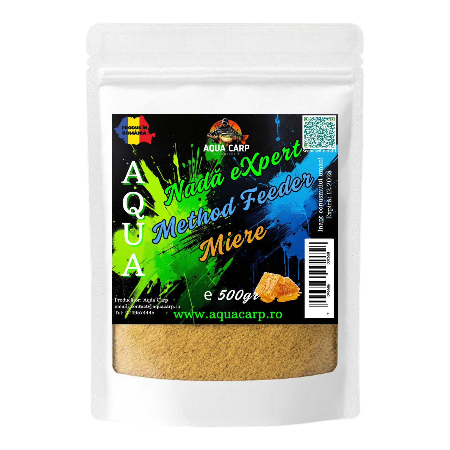 Nadă Aqua eXpert Method Feeder Miere 500gr