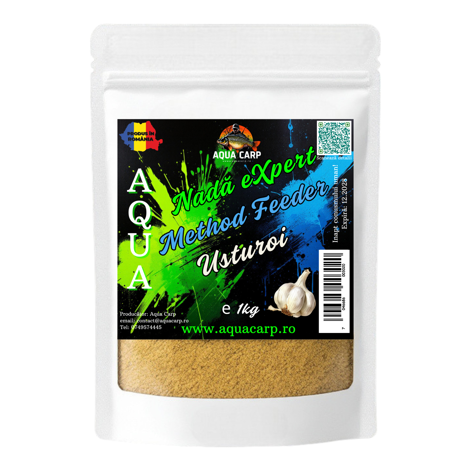 Nadă Aqua eXpert Method Feeder Usturoi 1kg