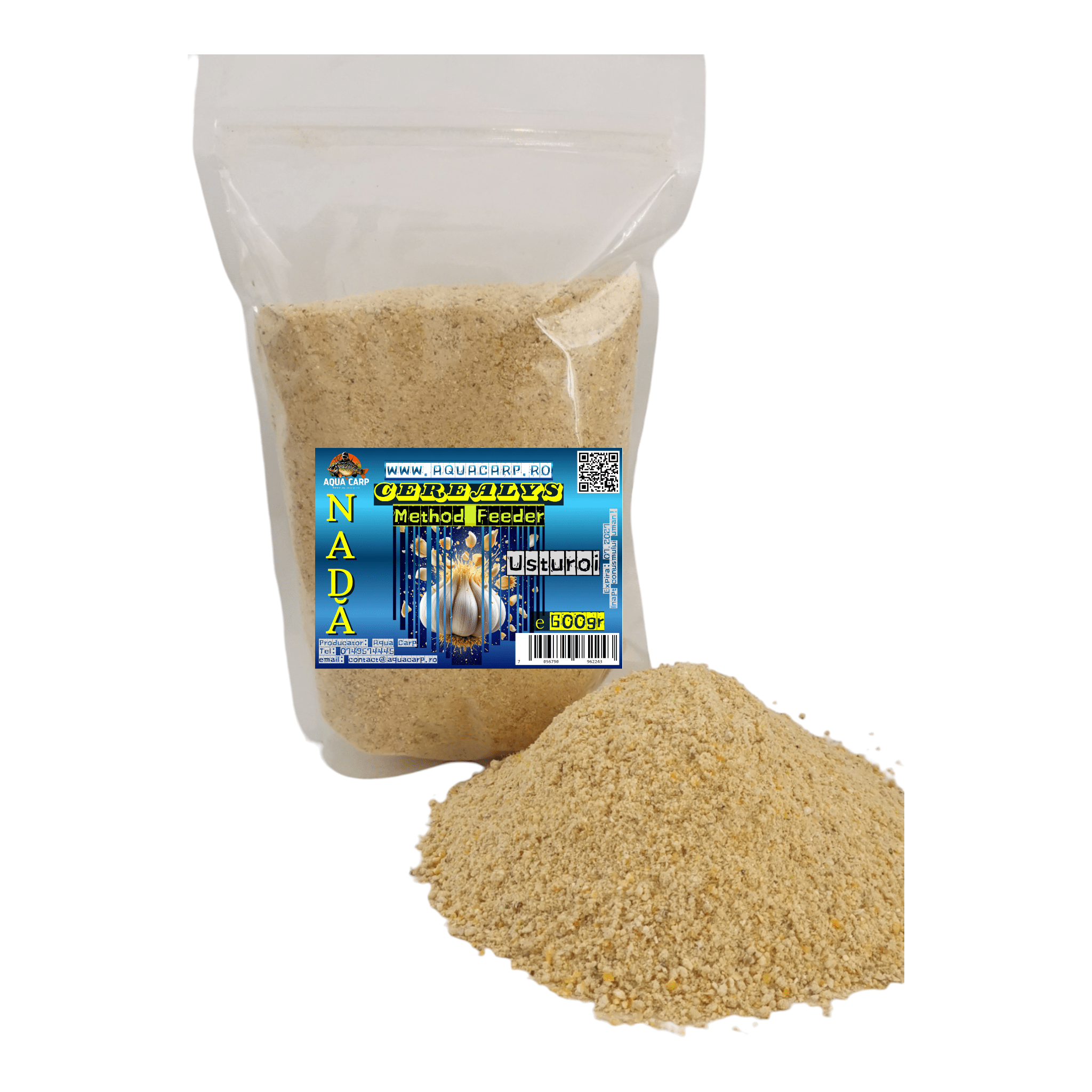Nada AquaCarp Method Feeder Cerealys Usturoi 600gr