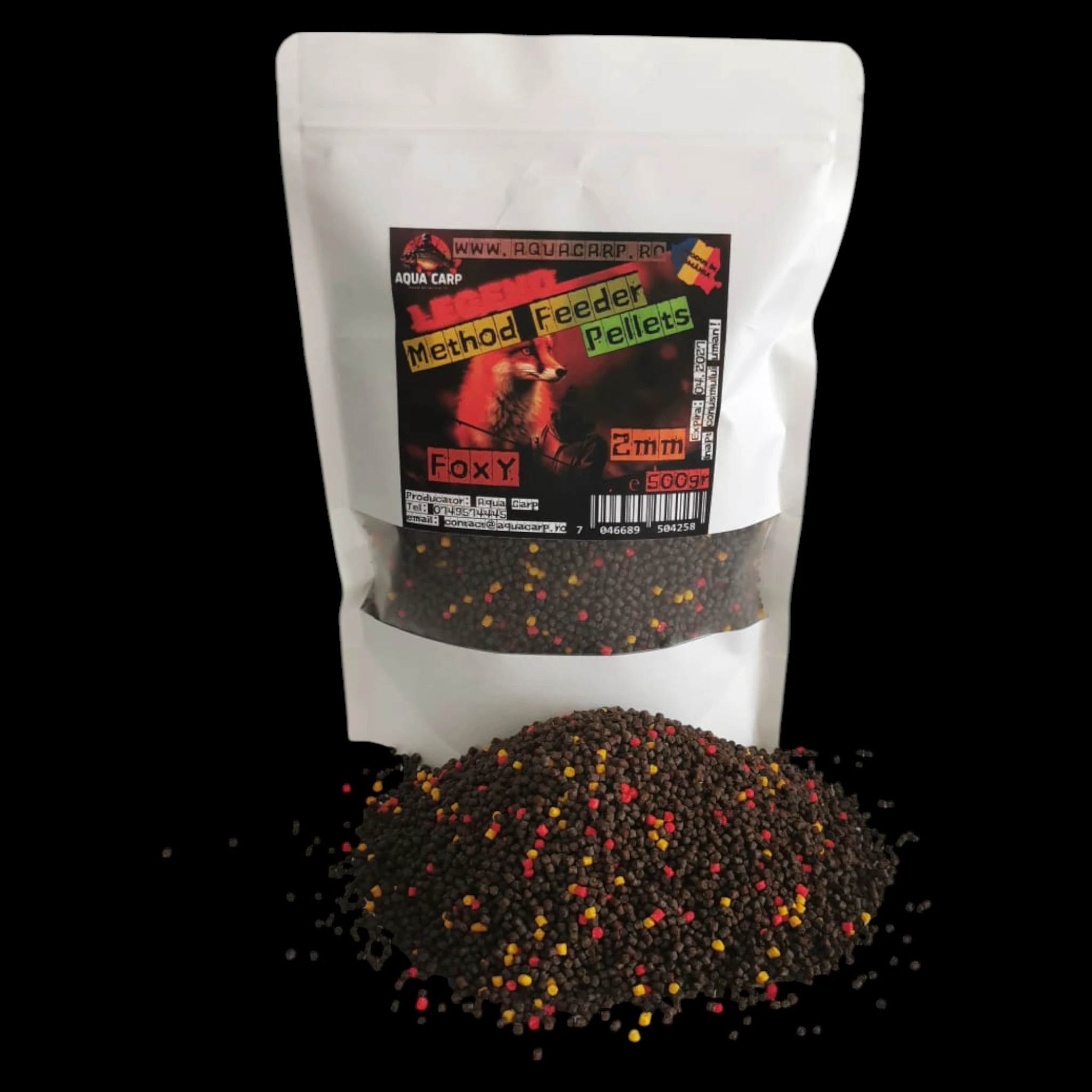 Pelete AquaCarp Legend Method Feeder 2mm FoxY 500gr