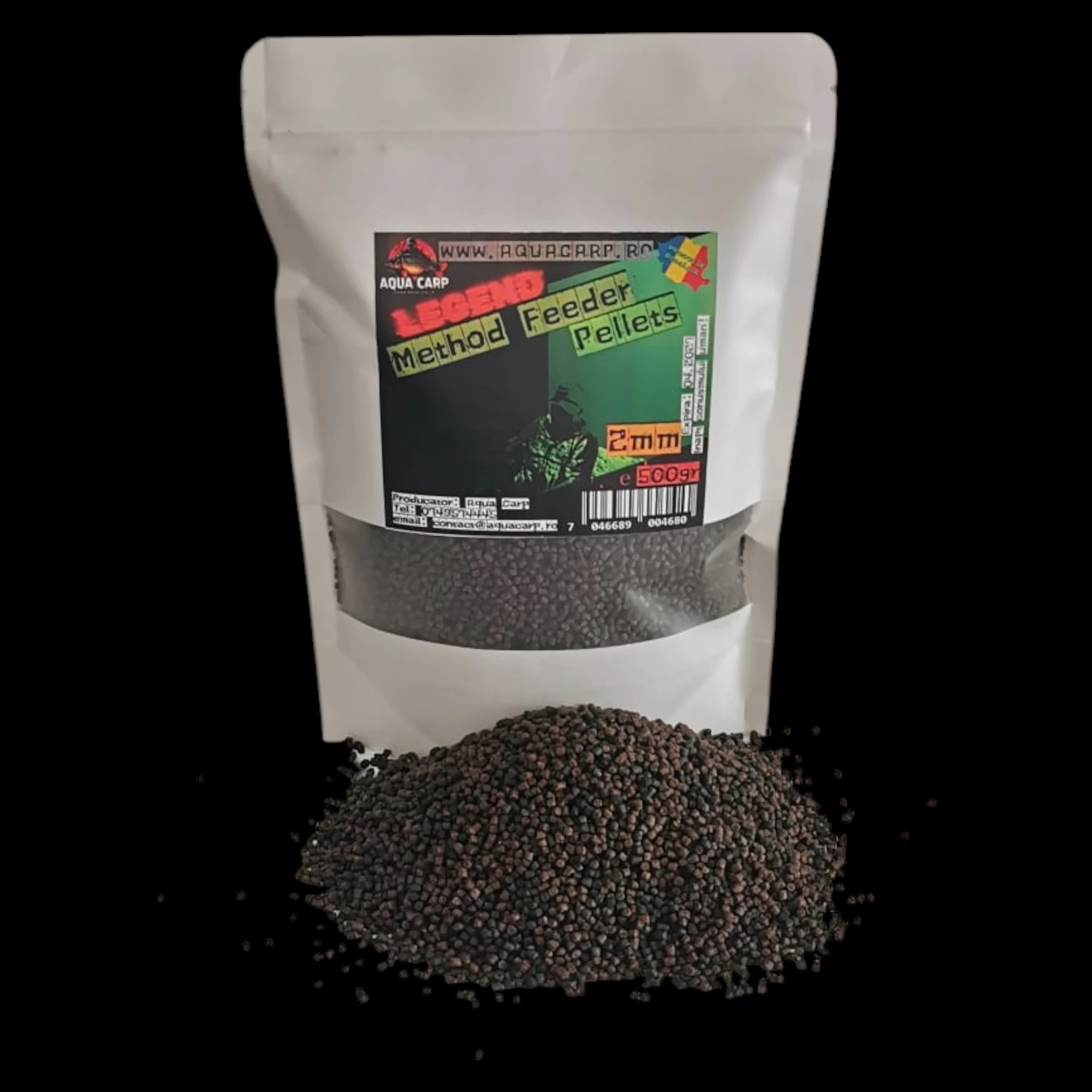 Pelete AquaCarp Legend Method Feeder 2mm Green Betain 500gr