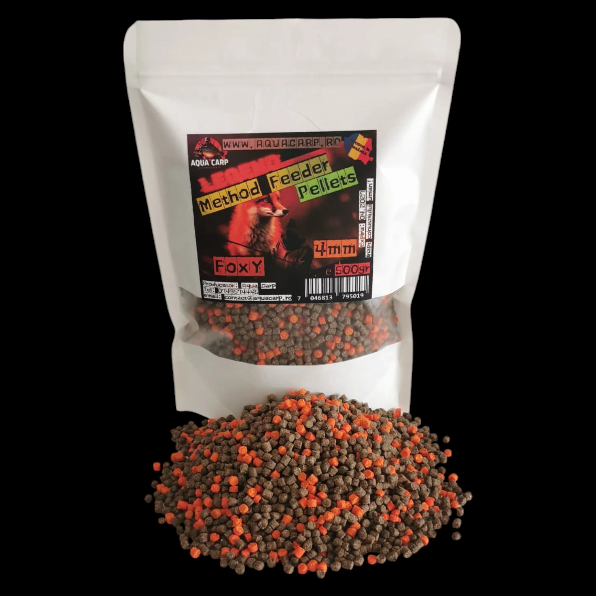 Pelete AquaCarp Legend Method Feeder 4mm FoxY 500gr