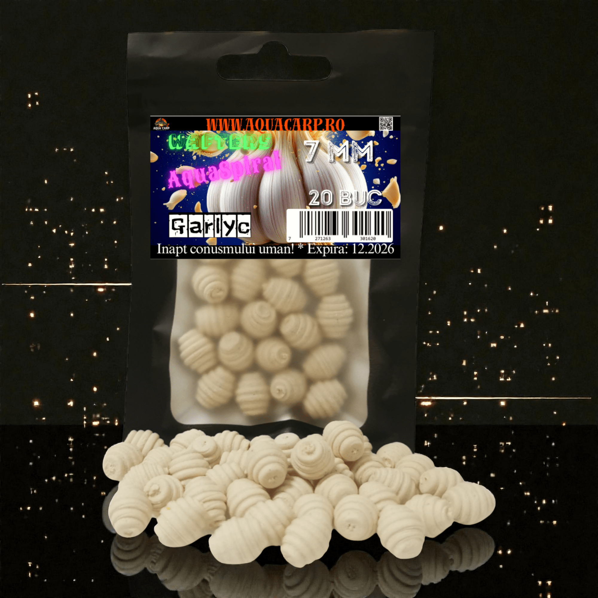 Wafters AquaSpiral 7mm Garlyc 20buc