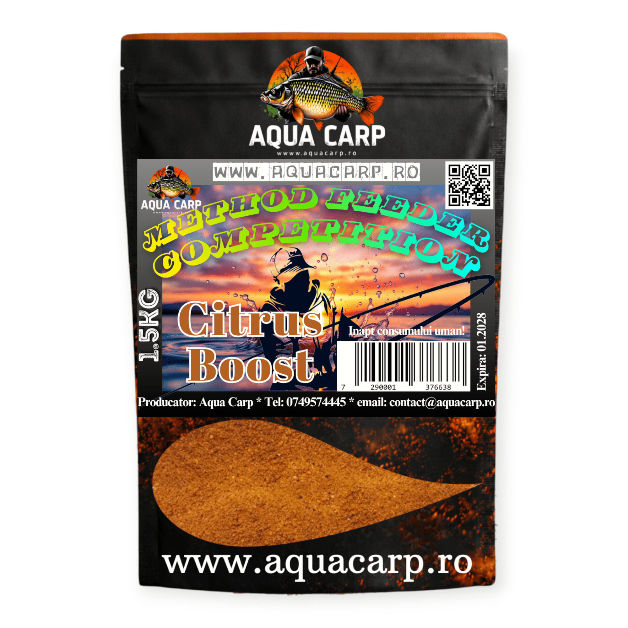 Nada AquaCarp Method Feeder Competition Citrus Boost 500gr 2 Nada AquaCarp Method Feeder Competition Citrus Boost 500gr