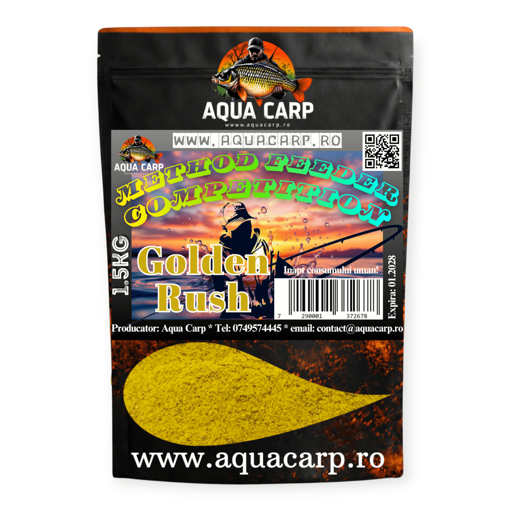 Nada AquaCarp Method Feeder Competition Golden Rush 500gr 2 Nada AquaCarp Method Feeder Competition Golden Rush 500gr