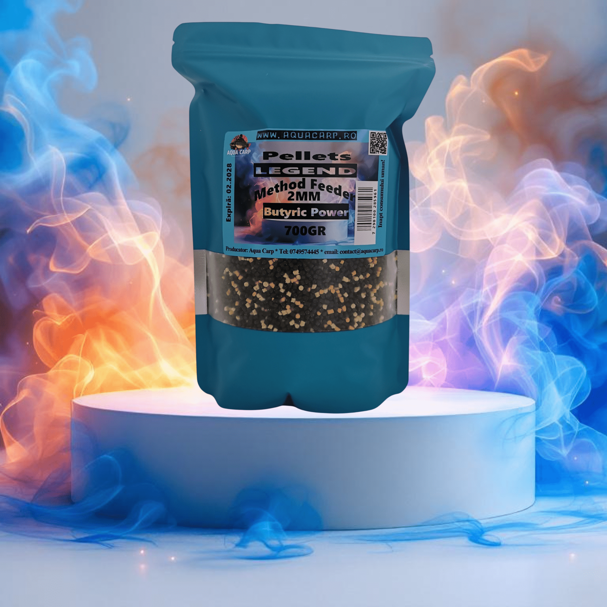 Pelete 2mm AquaCarp LEGEND Method Feeder Butyric Power 700GR